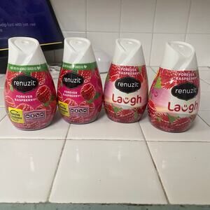 Renuzit Forever Raspberry Air Freshener Gel NEW Lot of 4